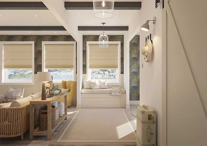 Delicate Chevron, Sunbeam - Motorised Roman Blind - Image 8